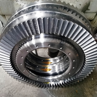SAE 4340 Lurus Bevel Gears 12.5 Modul Gear Shaping Mitre Bevel Gear