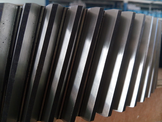 Custom Gear Grinding Tangan Kiri Single Helical Gear Untuk Peredam Gigi