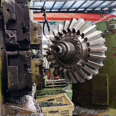 OEM 14 Modul Lurus Bevel Gears Crusher Equipment Lurus Mitre Gear