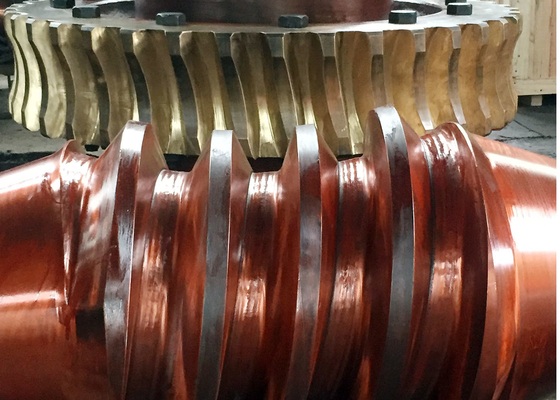 Custom Made OEM ZCuAl10Fe3 Worm Shaft Dan Worm Gear Set Untuk Aplikasi Berkinerja Tinggi