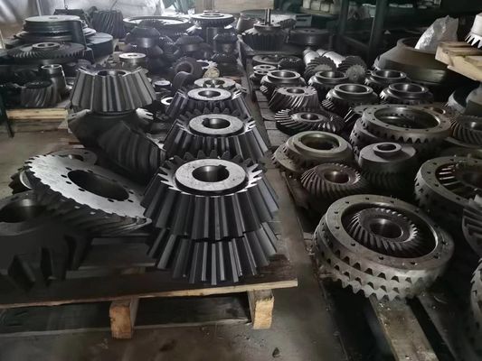 90 derajat lurus Bevel Gear untuk peralatan pertambangan disesuaikan