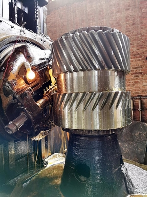 Steel Double Helical Gears Untuk Mesin Industri Jarak Pusat Disesuaikan 10.0