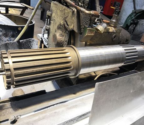 Custom Made Spline Gear Shaft dengan Profil Gear Silindris dan Berbagai Opsi Manufaktur Gigi Gear