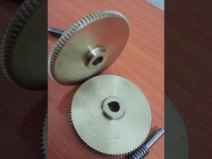 ZA Tipe Nodular Cast Iron Worm Wheel Dan Worm Shaft 1.5 Modul