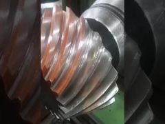 Tangan kanan Spiral Bevel Gear Shaft 6.5 Modul 503mm Panjang